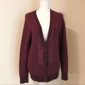 Eddie Bauer Ruffle Sweater Size L